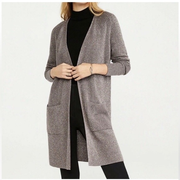 Ann Taylor Sweaters - Beautiful Taupe Shimmer Duster Cardigan, Ann Taylor, size Small.